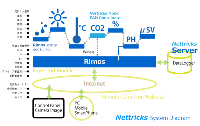 Nettricks system diagram